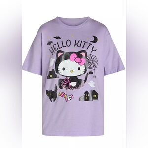 Kitty Hello Kitty Halloween Graphic Short Sleeve Tee, Womens Size XXS 00